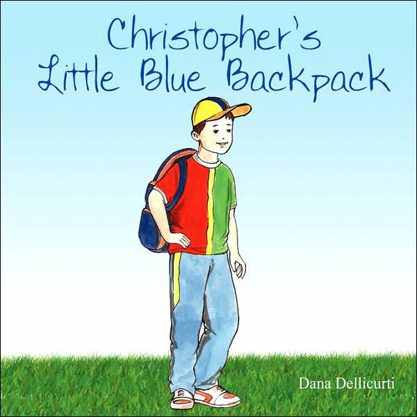 little blue backpack