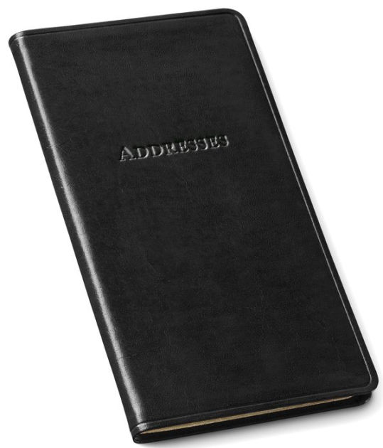 Black Bonded Leather Pocket Address Book by Gallery Leather Barnes & Noble®