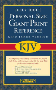 Title: KJV Personal Size Giant Print Reference Bible (Bonded Leather, Burgundy, Red Letter), Author: Hendrickson Publishers