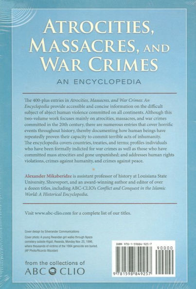 Atrocities, Massacres, and War Crimes: 2 volumes [2 volumes]