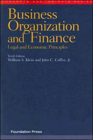 Business Organization and Finance:Legal and Economic Principles / Edition 10