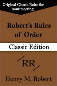 Robert's Rules of Order