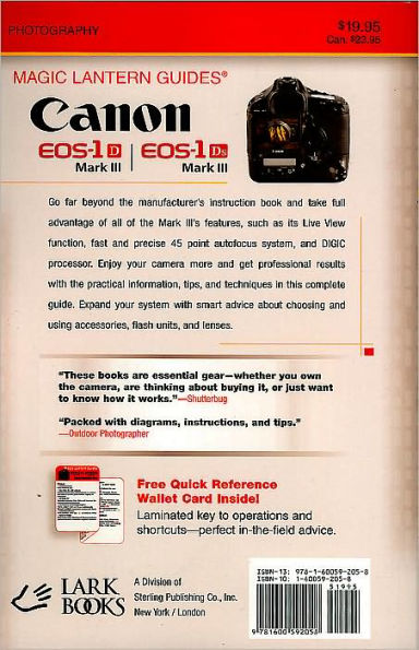 Magic Lantern Guides®: Canon EOS-1D Mark III EOS-1Ds Mark III