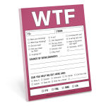 Alternative view 1 of WTF Nifty Note Pad (Magenta Purple)