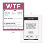 Alternative view 5 of WTF Nifty Note Pad (Magenta Purple)