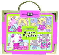 Green Start Jigsaw Puzzle Box Sets: Cuties (4 - 12 Piece Puzzles)