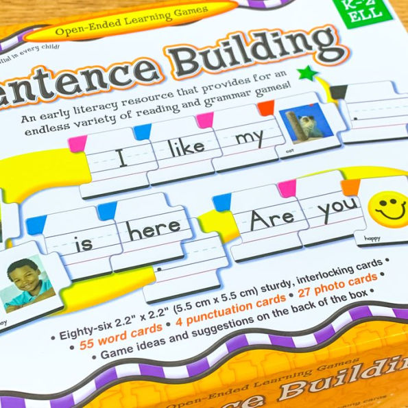 Sentence Building: An early literacy resource that provides for an endless variety of reading and grammar games!