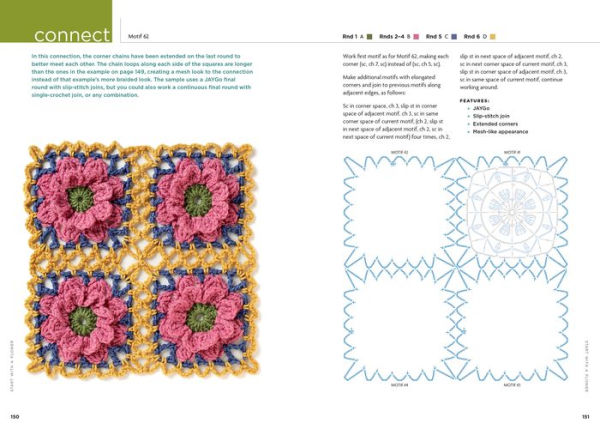 Connect the Shapes Crochet Motifs: Creative Techniques for Joining Motifs of All Shapes; Includes 101 New Motif Designs
