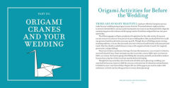 Alternative view 3 of Wedding Origami: The Ancient Tradition for Love and Celebrations