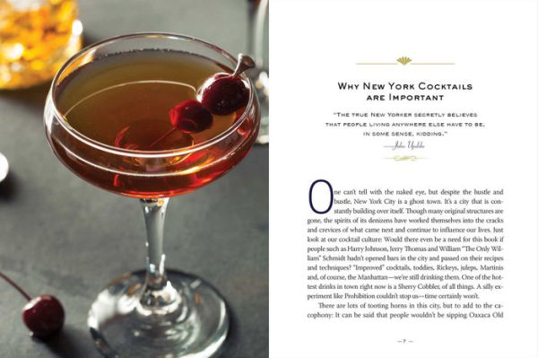 New York Cocktails: An Elegant Collection of over 100 Recipes Inspired by the Big Apple (Travel Cookbooks, NYC Cocktails and Drinks, History of Cocktails, Travel by Drink)