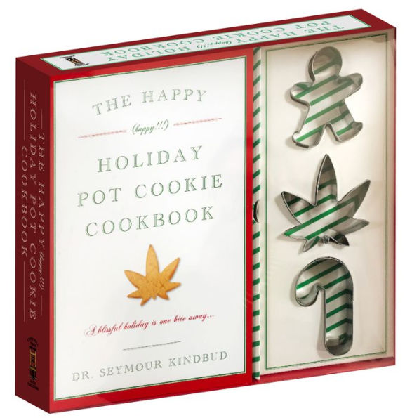 The Happy (Happy!!!) Holiday Pot Cookie Cookbook Kit: A Blissful Holiday Is One Bite Away with 3 Stainless Steel Cookie Cutters