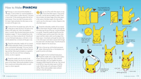 Pokemon Felties: How to Make 16 of Your Favorite Pokemon
