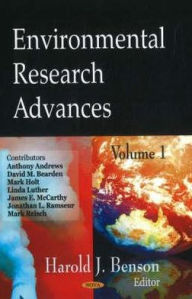 Title: Environmental Research Advances, Author: Harold J. Benson