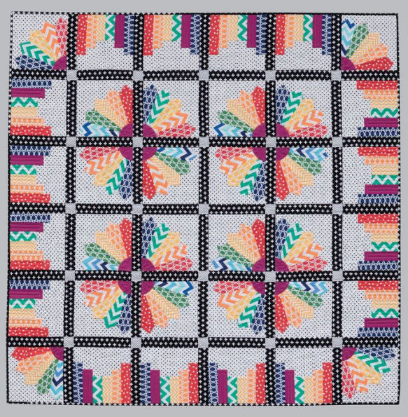 Splash of Color: A Rainbow of Brilliant Black-and-White Quilts