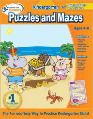 Hooked on Learning Kindergarten Puzzles and Mazes Workbook