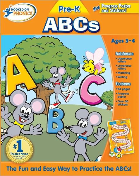 Hooked On Phonics Pre-K ABCs Workbook By Hooked On Phonics., Paperback ...