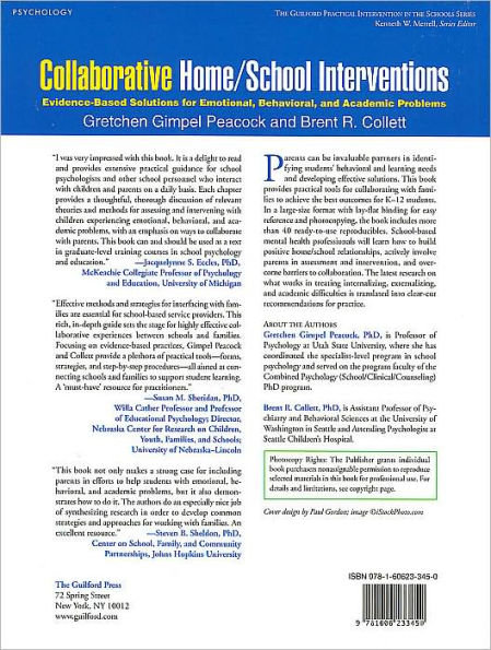 Collaborative Home/School Interventions: Evidence-Based Solutions for Emotional, Behavioral, and Academic Problems (The Guilford Practical Intervention in Schools Series Series)
