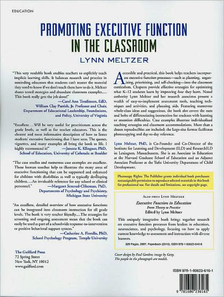 Promoting Executive Function in the Classroom