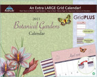 2011 Botanical Garden Grid Plus Wall Calendar