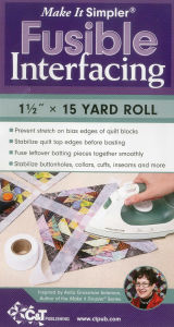 Make It Simpler(r) Fusible Interfacing: 1 1/2 X 15 Yard Roll
