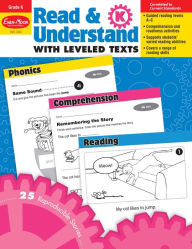 Title: Read and Understand with Leveled Texts, Kindergarten Teacher Resource, Author: Evan-Moor Educational Publishers