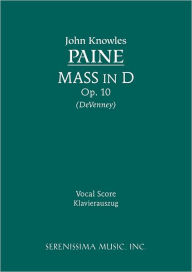 Mass In D, Op. 10 - Vocal Score