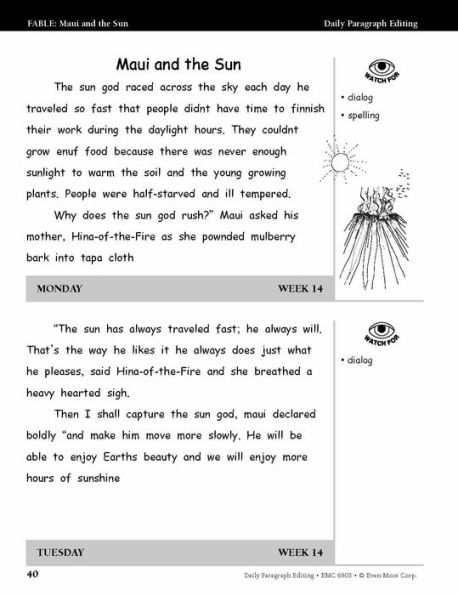 Daily Paragraph Editing, Grade 5 - Student Workbook