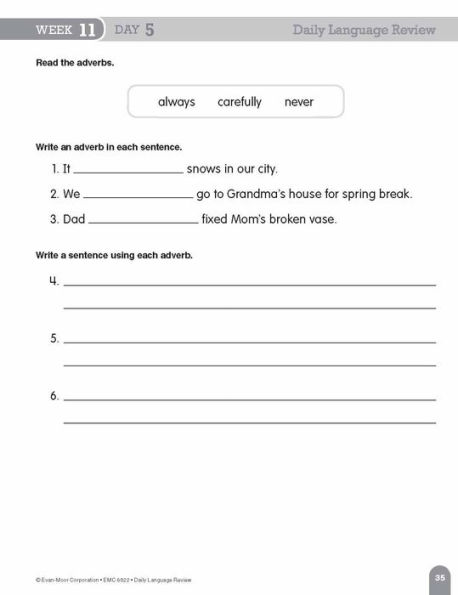 Daily Language Review, Grade 2 Student Edition Workbook