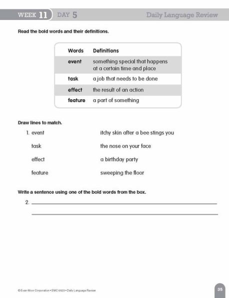Daily Language Review, Grade 3 Student Edition Workbook