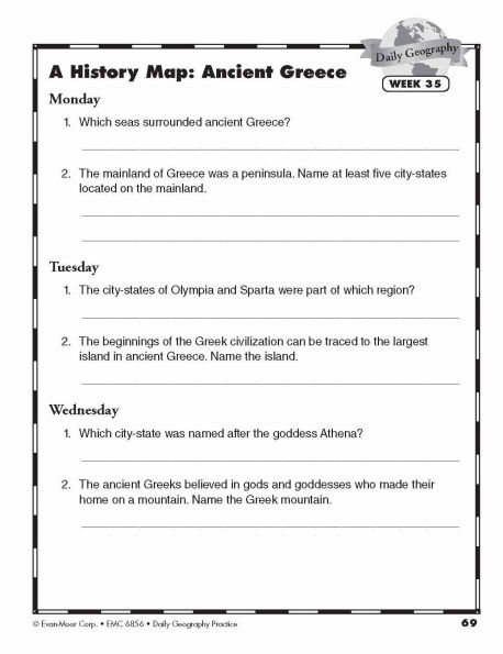 Daily Geography Practice, Grade 6 Student Edition Workbook