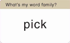 Alternative view 7 of Flashcards: Word Families