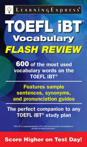 Title: TOEFL iBT® Vocabulary Flash Review, Author: LearningExpress LLC