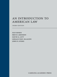 Title: An Introduction to American Law / Edition 3, Author: Dan Rosen