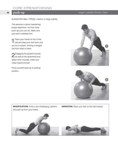 Therapy Ball Workbook: Illustrated Step-by-Step Guide to Stretching, Strengthening, and Rehabilitative Techniques