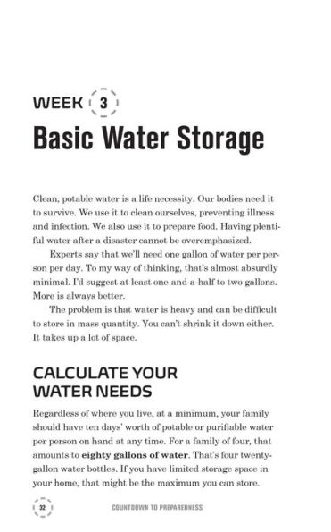 Countdown to Preparedness: The Prepper's 52 Week Course to Total Disaster Readiness