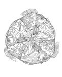 Alternative view 8 of Coloring Animal Mandalas