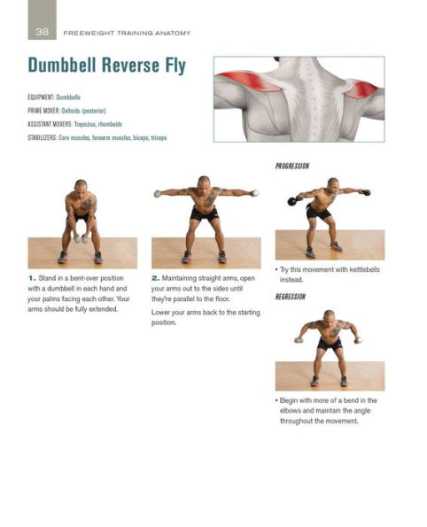 Freeweight Training Anatomy: An Illustrated Guide to the Muscles Used while Exercising with Dumbbells, Barbells, and Kettlebells and more