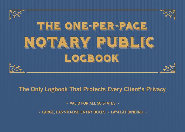 Soft Cover Notary Public Logbook