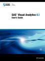 SAS Visual Analytics 6.1: User's Guide