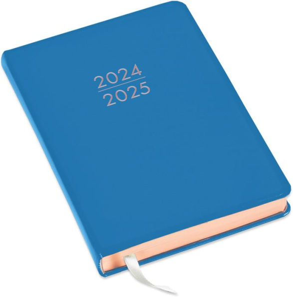 2025 Blue Leather Daily Planner