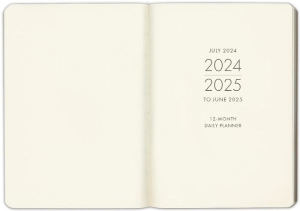 2025 Blue Leather Daily Planner