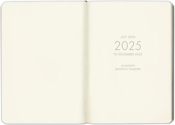 2025 Blue Leather Monthly Pocket Planner