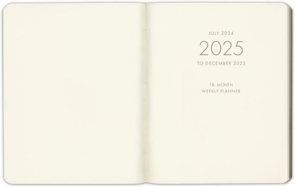 2025 Green Leather Weekly Academic Planner