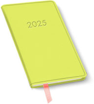 Title: 2025 Green Leather Weekly Pocket Planner
