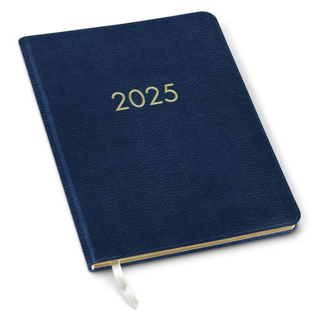 2025 Navy 12M Professional Weekly Desk Planner by Gallery Leather