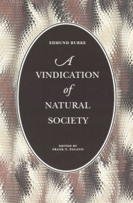 Title: A Vindication of Natural Society, Author: Edmund Burke
