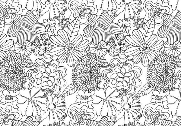 The Mindfulness Coloring Book: Relaxing, Anti-Stress Nature Patterns and Soothing Designs