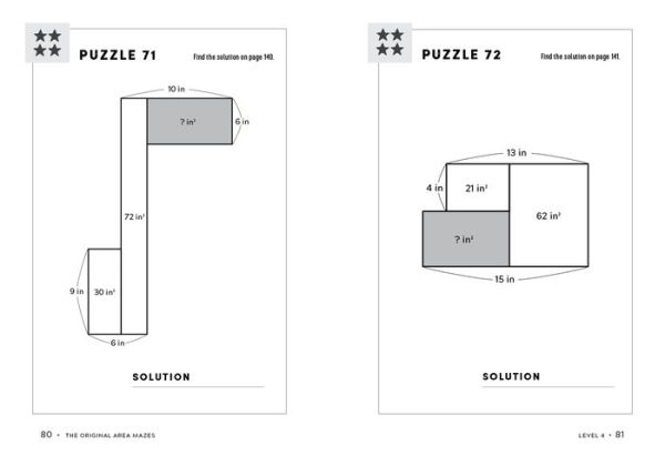 The Original Area Mazes: 100 Addictive Puzzles to Solve with Simple Math - and Clever Logic!