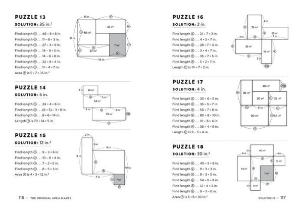 The Original Area Mazes: 100 Addictive Puzzles to Solve with Simple Math - and Clever Logic!