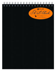 Black Sketchbook Top Spiral - Large